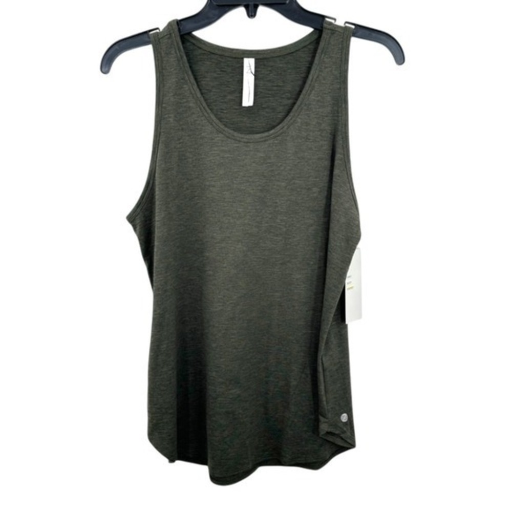 Zella Olive Green Athletic Tank Top Sleeveless Activewear Yoga Gym Workout NWT